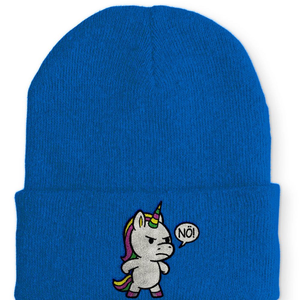 
                  
                    Einhorn Nö Beanie Mütze mit Spruch - Royal - Mütze
                  
                