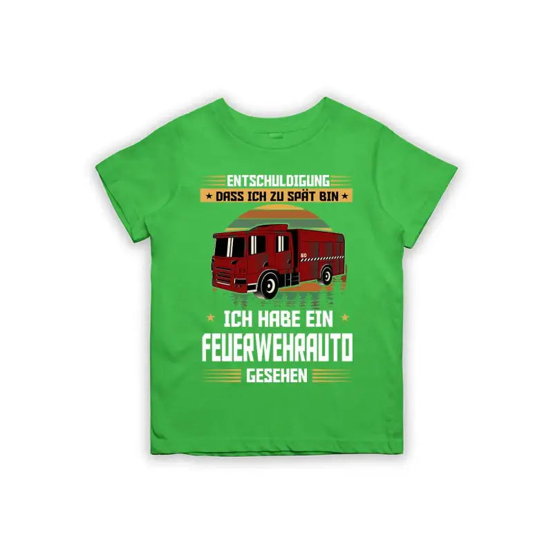 
                      
                        Entschuldigung dass ich zu spät bin... ich habe ein Feuerwehrauto gesehen Kinder T-Shirt
                      
                    