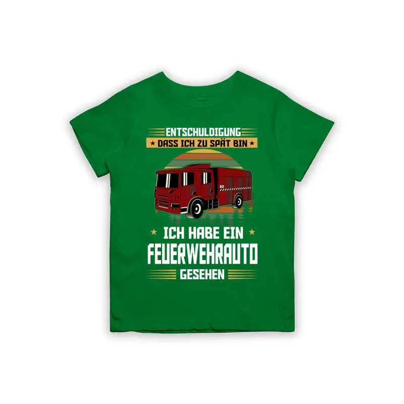 
                      
                        Entschuldigung dass ich zu spät bin... ich habe ein Feuerwehrauto gesehen Kinder T-Shirt
                      
                    