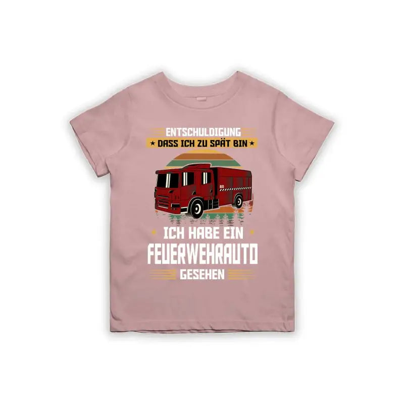 
                      
                        Entschuldigung dass ich zu spät bin... ich habe ein Feuerwehrauto gesehen Kinder T-Shirt
                      
                    