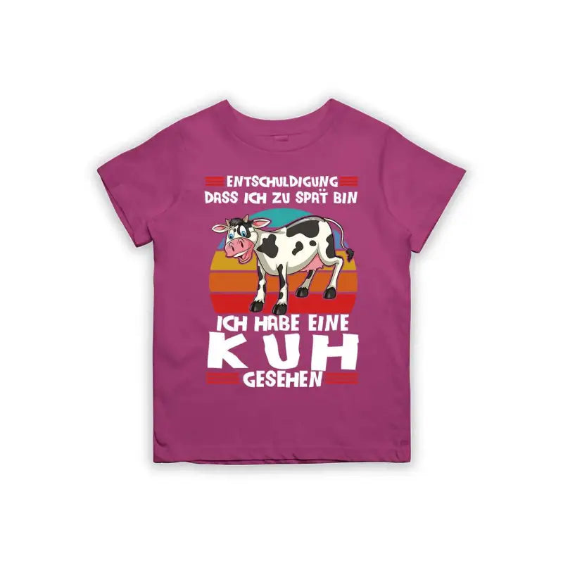 
                      
                        Entschuldigung dass ich zu spät bin... ich habe eine Kuh gesehen Kinder T-Shirt
                      
                    