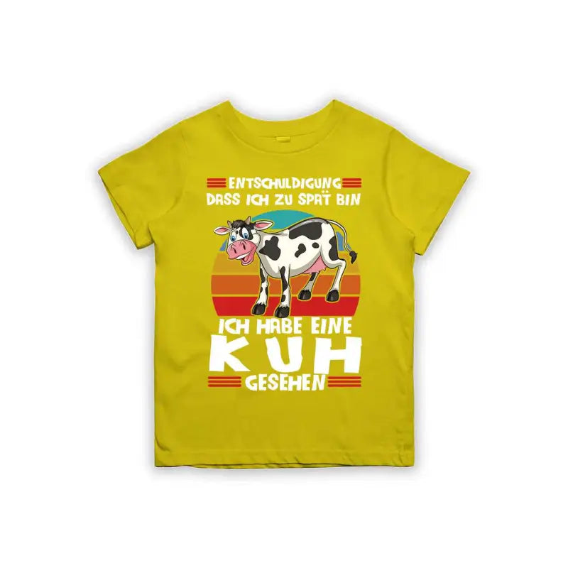 
                      
                        Entschuldigung dass ich zu spät bin... ich habe eine Kuh gesehen Kinder T-Shirt
                      
                    