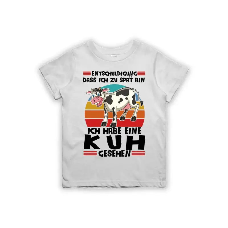 
                      
                        Entschuldigung dass ich zu spät bin... ich habe eine Kuh gesehen Kinder T-Shirt
                      
                    