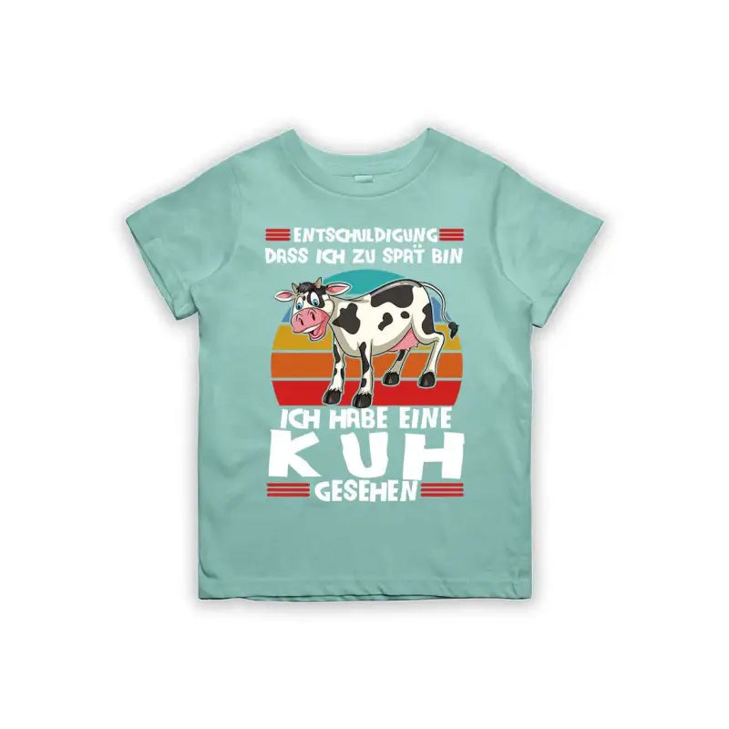 
                      
                        Entschuldigung dass ich zu spät bin... ich habe eine Kuh gesehen Kinder T-Shirt
                      
                    