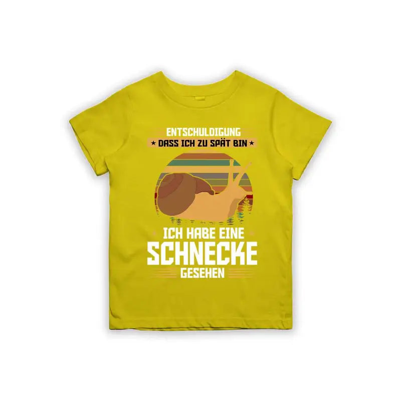 Entschuldigung dass ich zu spät bin... ich habe eine Schnecke gesehen Kinder T-Shirt