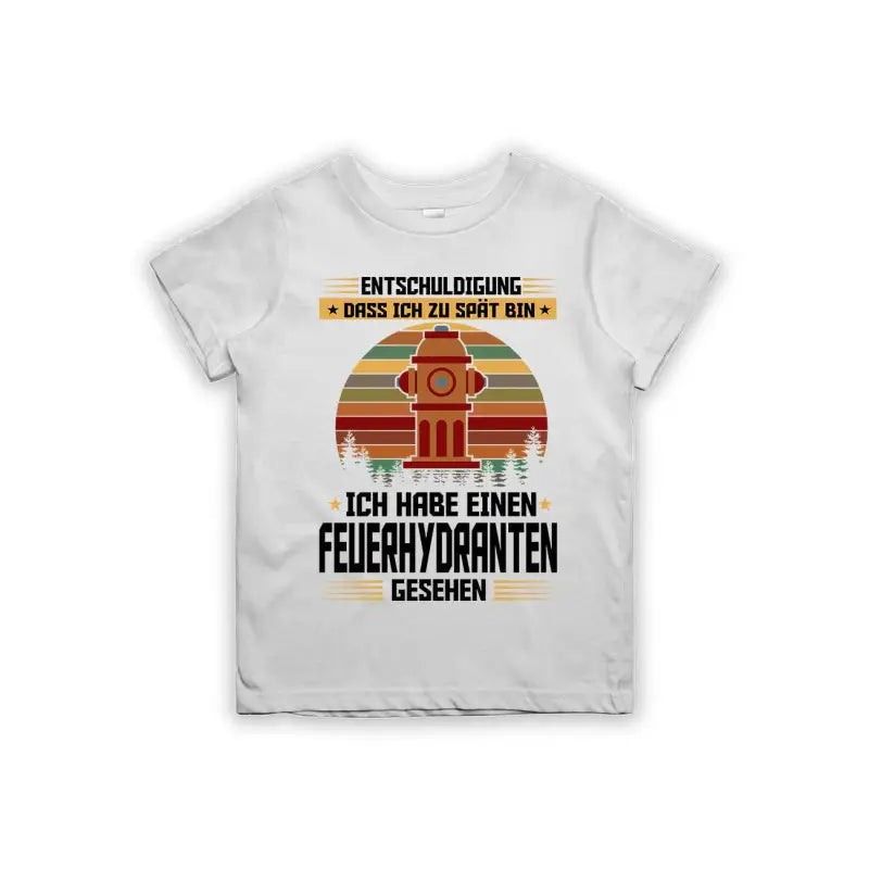 
                      
                        Entschuldigung dass ich zu spät bin... ich habe einen Feuerhydranten gesehen Kinder T-Shirt
                      
                    