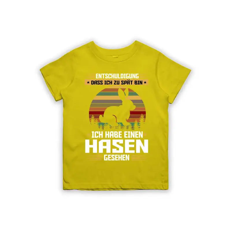 
                      
                        Entschuldigung dass ich zu spät bin... ich habe einen Hasen gesehen Kinder T-Shirt
                      
                    