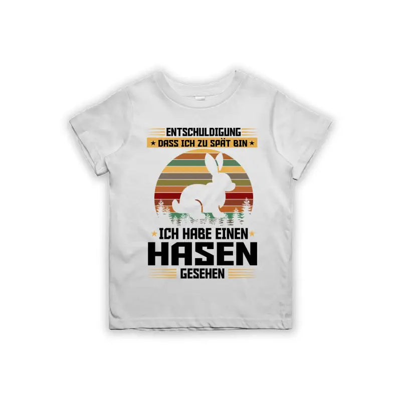 
                      
                        Entschuldigung dass ich zu spät bin... habe einen Hasen gesehen Kinder T - Shirt - 92 - 98 / Weiß
                      
                    