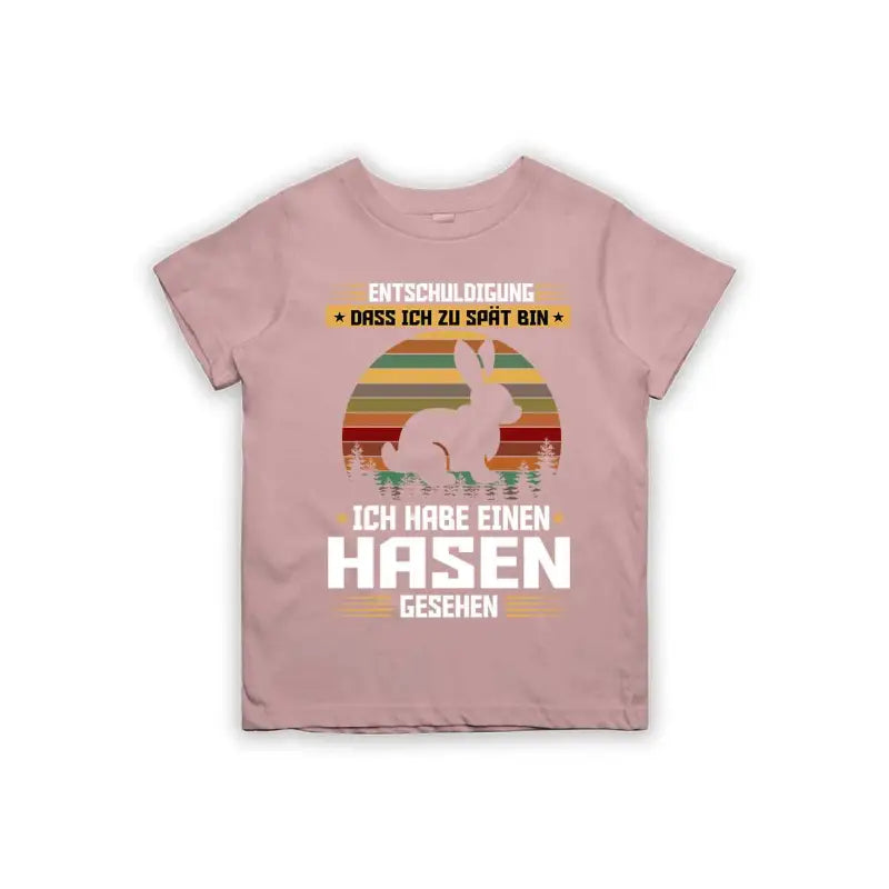 
                      
                        Entschuldigung dass ich zu spät bin... ich habe einen Hasen gesehen Kinder T-Shirt
                      
                    