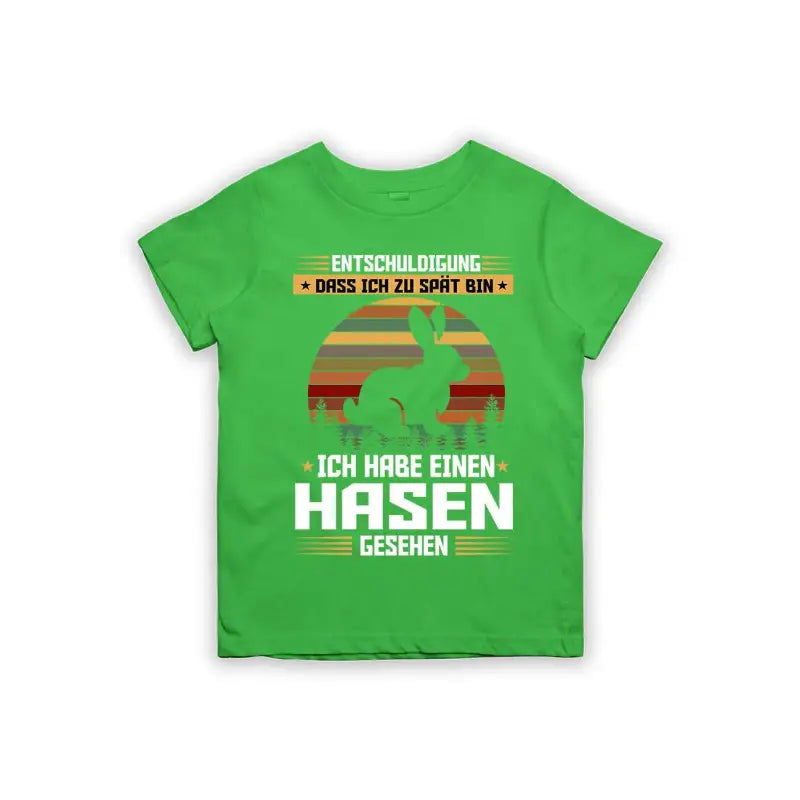 
                      
                        Entschuldigung dass ich zu spät bin... ich habe einen Hasen gesehen Kinder T-Shirt
                      
                    