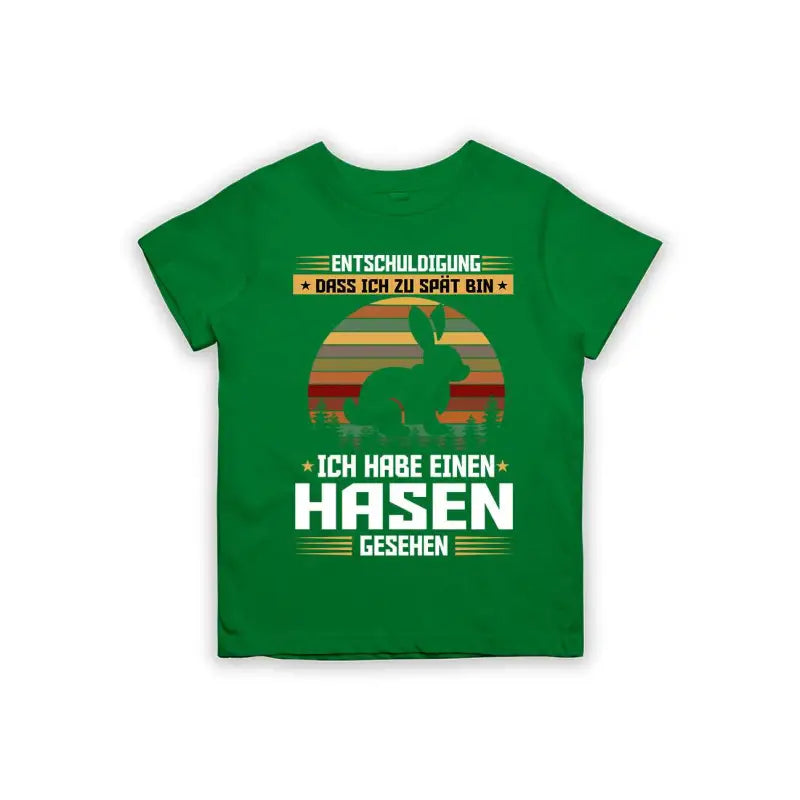 
                      
                        Entschuldigung dass ich zu spät bin... ich habe einen Hasen gesehen Kinder T-Shirt
                      
                    