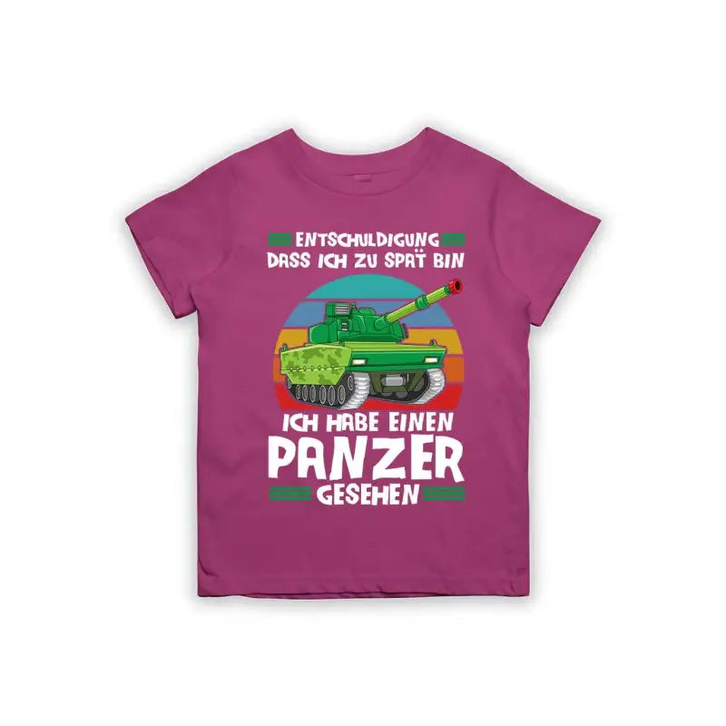 
                      
                        Entschuldigung dass ich zu spät bin... ich habe einen Panzer gesehen Kinder T-Shirt
                      
                    