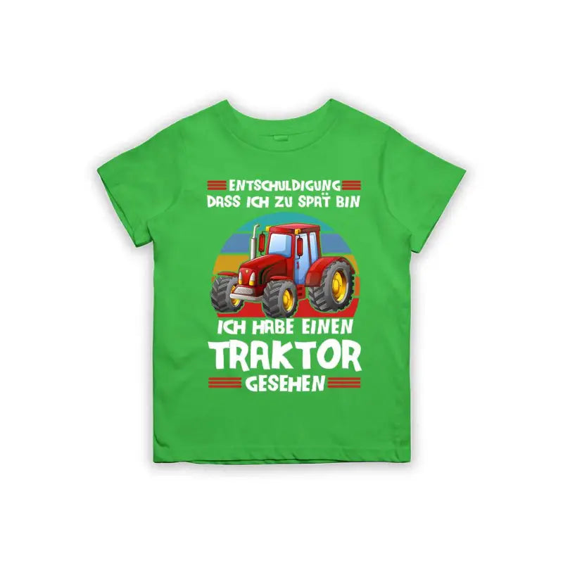 
                      
                        Entschuldigung dass ich zu spät bin... ich habe einen Traktor gesehen Kinder T-Shirt
                      
                    