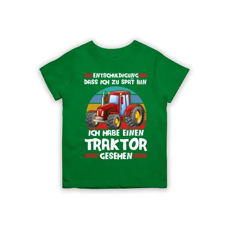 
                      
                        Entschuldigung dass ich zu spät bin... ich habe einen Traktor gesehen Kinder T-Shirt
                      
                    