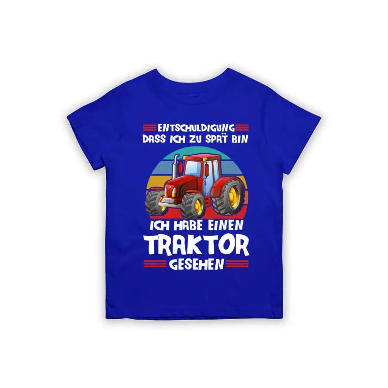 
                      
                        Entschuldigung dass ich zu spät bin... ich habe einen Traktor gesehen Kinder T-Shirt
                      
                    