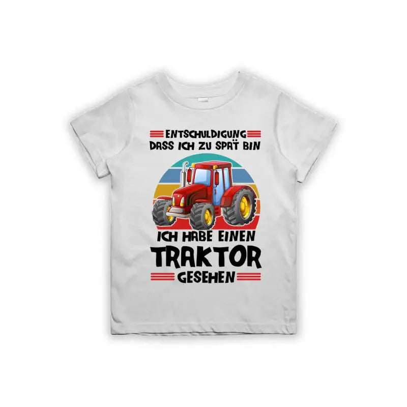 
                      
                        Entschuldigung dass ich zu spät bin... ich habe einen Traktor gesehen Kinder T-Shirt
                      
                    