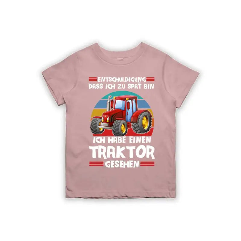 
                      
                        Entschuldigung dass ich zu spät bin... ich habe einen Traktor gesehen Kinder T-Shirt
                      
                    