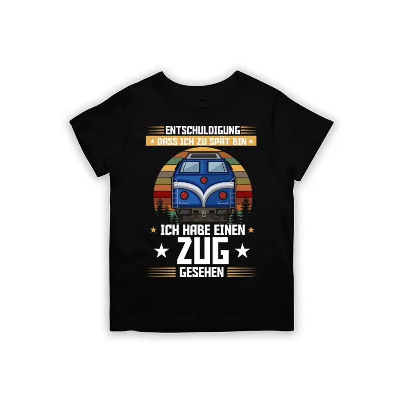 
                      
                        Entschuldigung dass ich zu spät bin... habe einen Zug gesehen Kinder T - Shirt - 92 - 98 / Schwarz
                      
                    