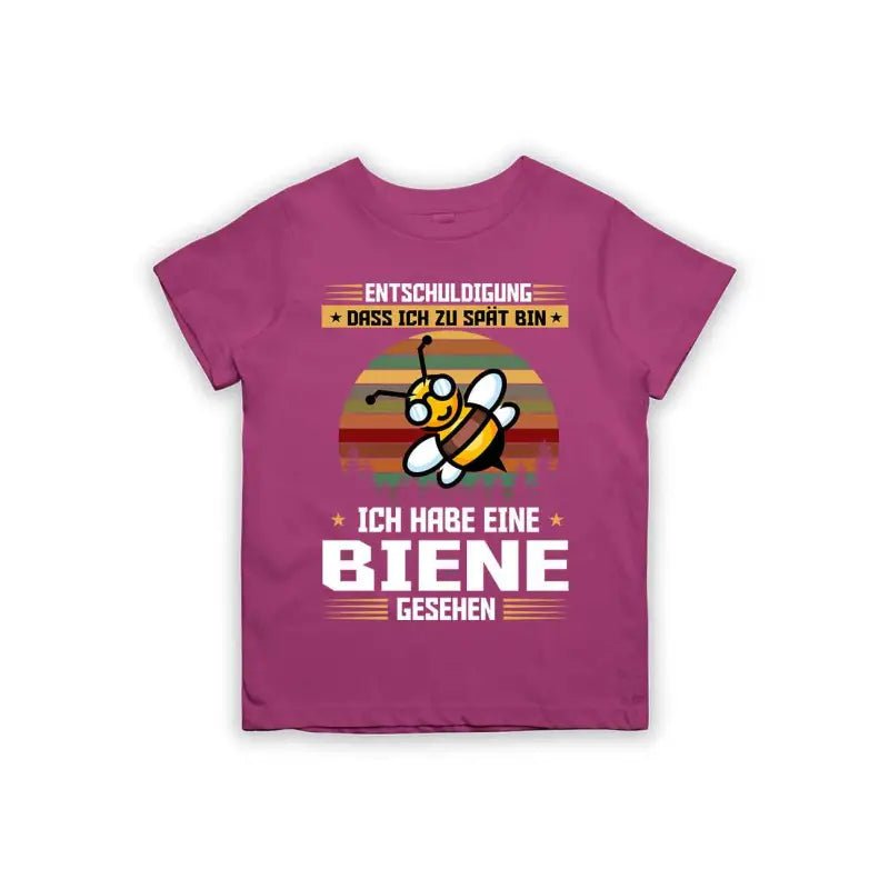 Entschuldigung dass ich zu spät bin... ich habe eine Biene gesehen Kinder T-Shirt - tshirtladen - 
