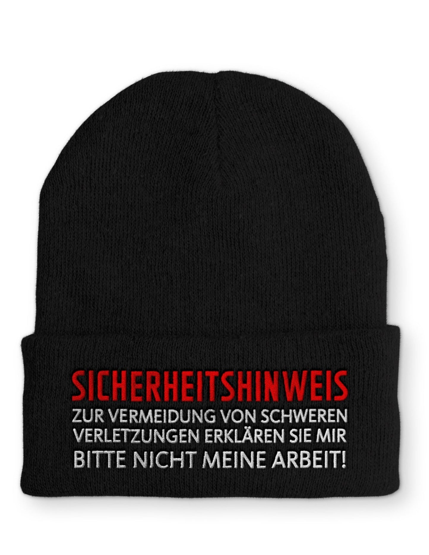 Erklären Sie mir nicht meine Arbeit! Beanie Mütze mit Spruch - tshirtladen - Mütze