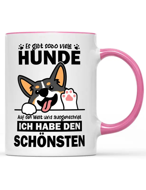 
                      
                        Es gibt sooo viele Hunde auf der Welt und ausgerechnet ICH habe den Schönsten Tasse
                      
                    