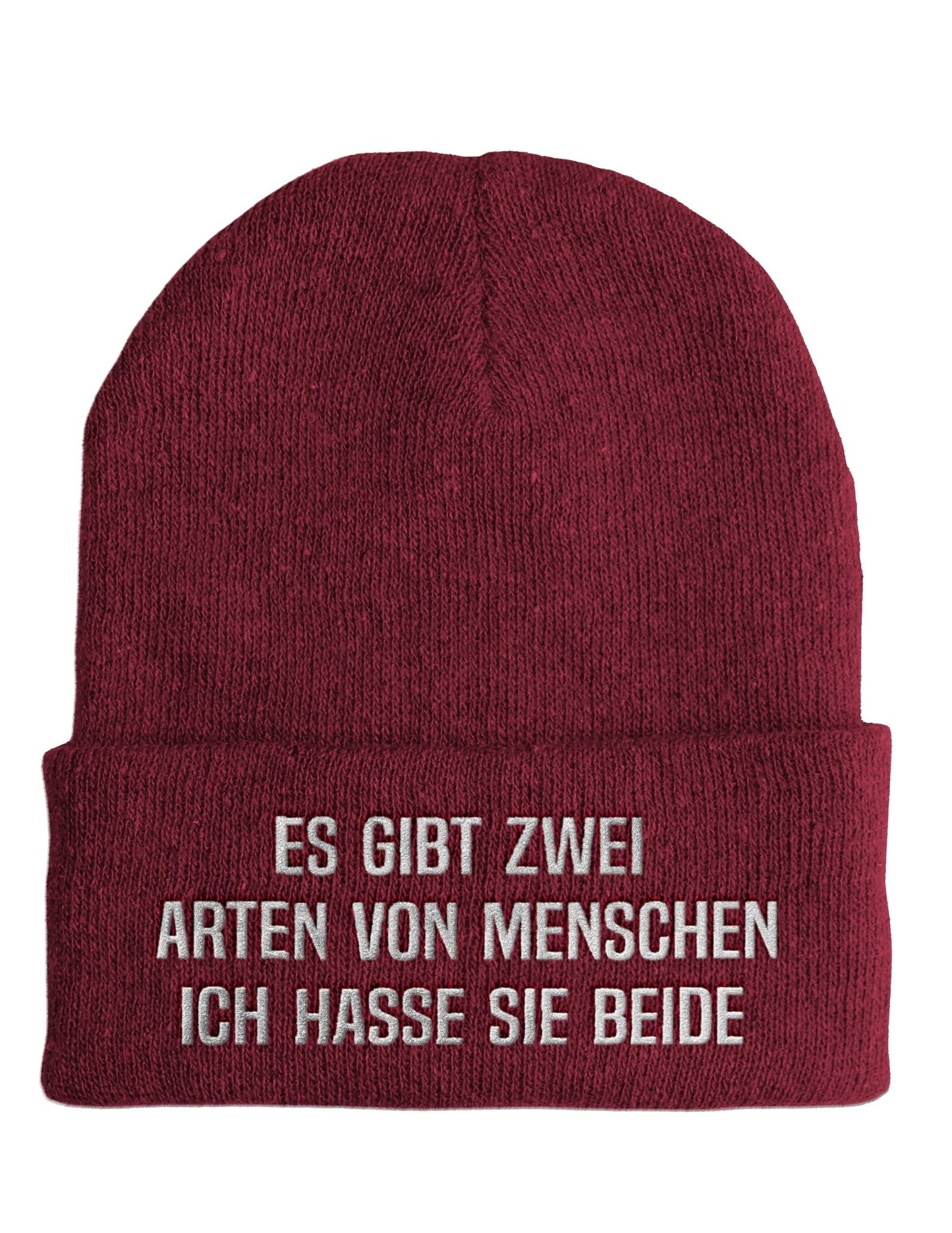 Es gibt zwei Arten von Menschen - Beanie - Mütze mit Spruch - tshirtladen - Mütze