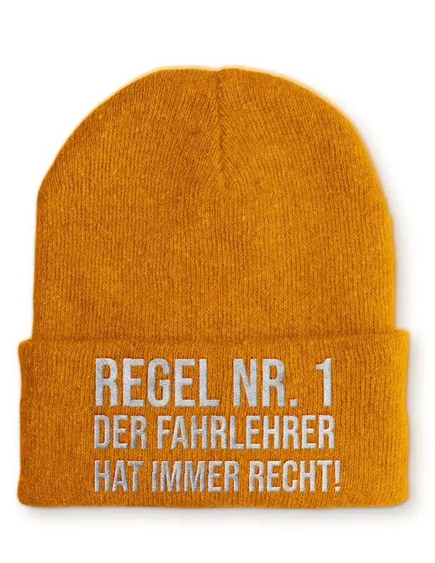 
                      
                        Fahrlehrer Statement Beanie Mütze mit Spruch - Mustard
                      
                    