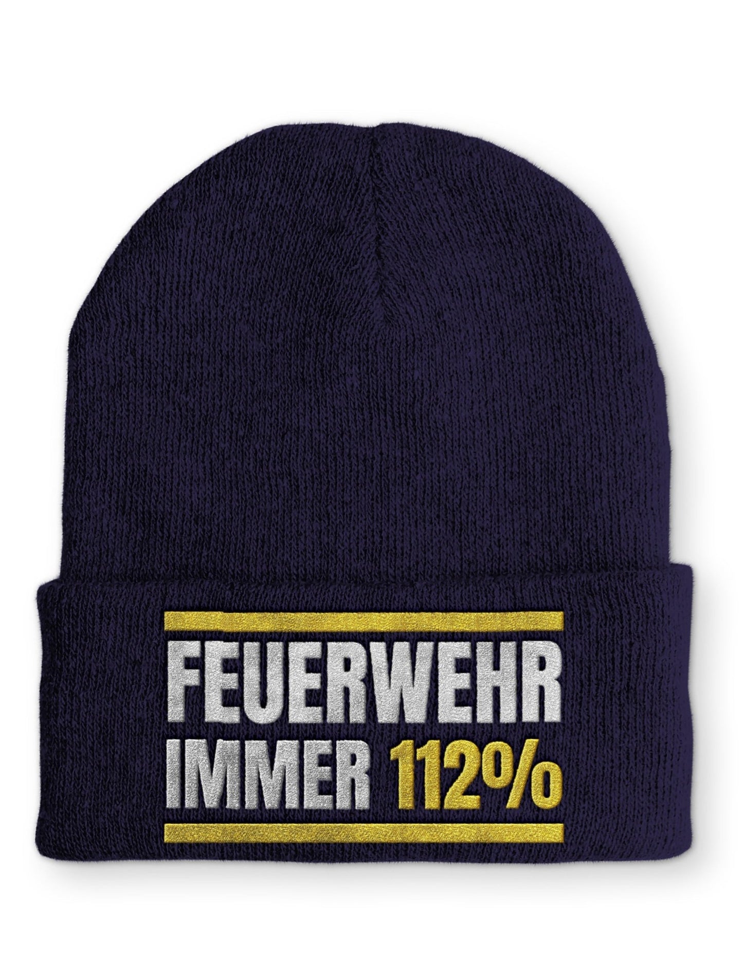 Feuerwehr immer 112% Beanie Mütze mit Spruch - tshirtladen - Mütze