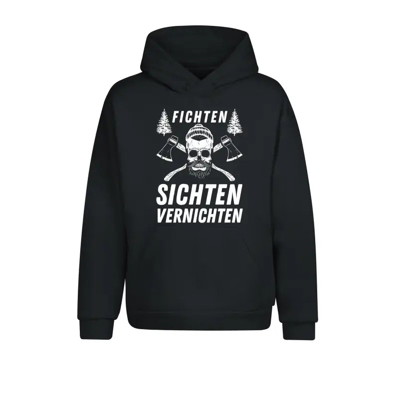 Fichten Sichten Vernichten 2.0 Hoodie Unisex - XS / Charcoal (Heather)