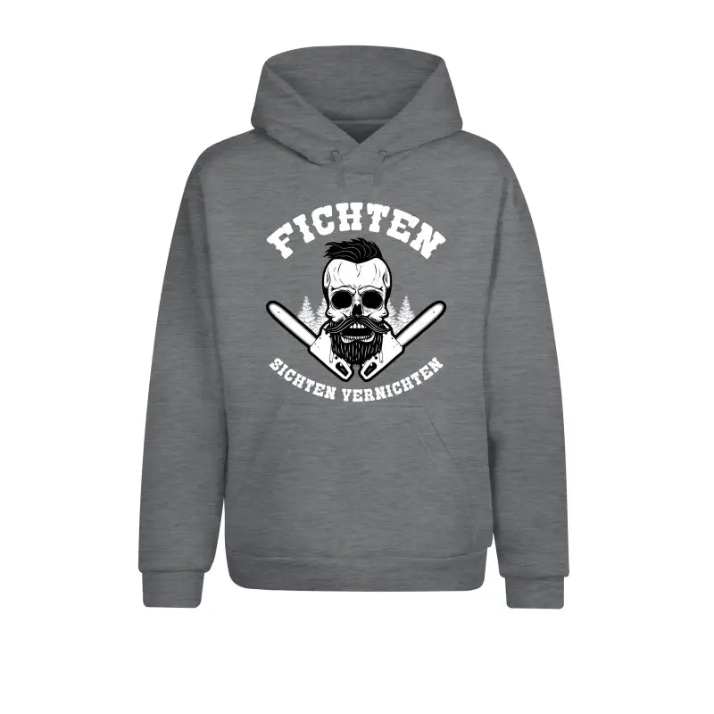 Fichten Sichten Vernichten Beard Hoodie Unisex - XS / Sports Grey