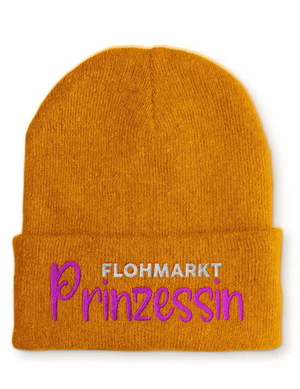 
                      
                        Flohmarkt Prinzessin Statement Beanie Mütze mit Spruch - Mustard
                      
                    