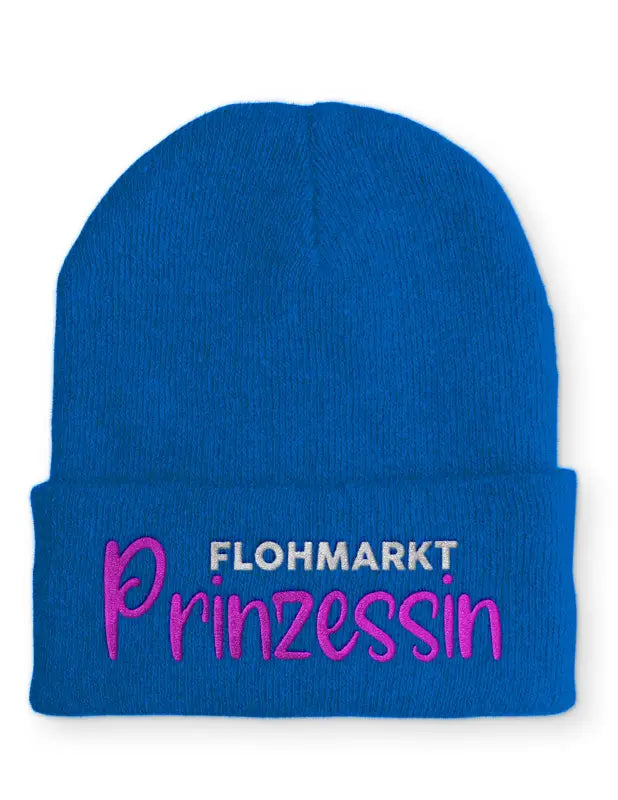 
                      
                        Flohmarkt Prinzessin Statement Beanie Mütze mit Spruch - Royal
                      
                    