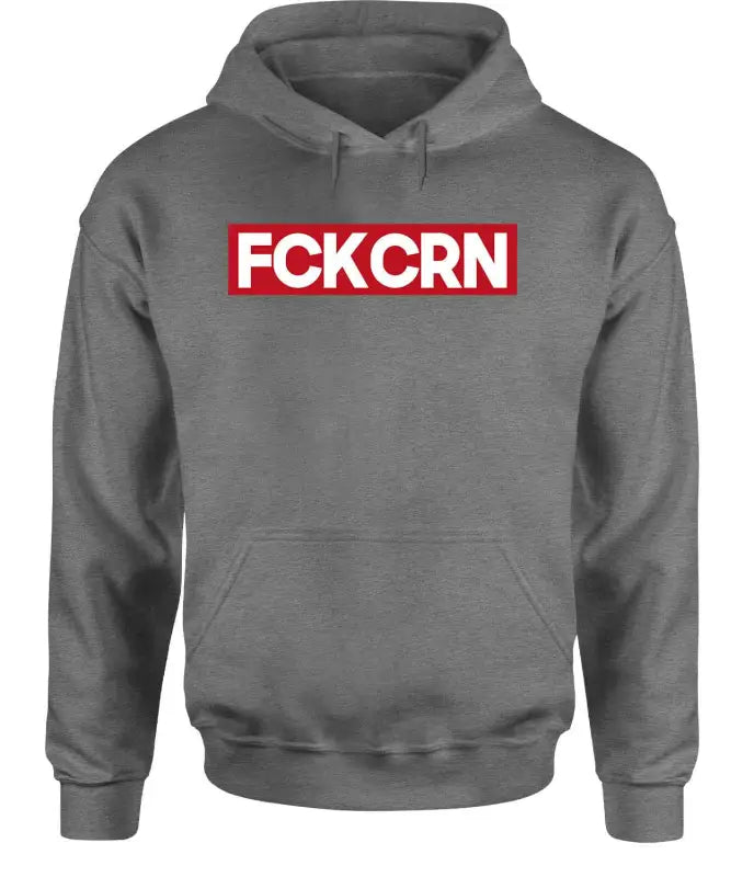 Fuck Corona Statement Hoodie Unisex Red Edition