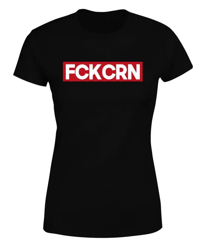 Fuck Corona Statementshirt Red Edition Funshirt T-Shirt Damen - tshirtladen - 