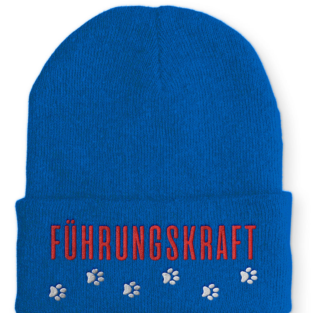 
                  
                    Führungskraft Hundefan Statement Beanie Mütze mit Spruch - Royal - Mütze
                  
                