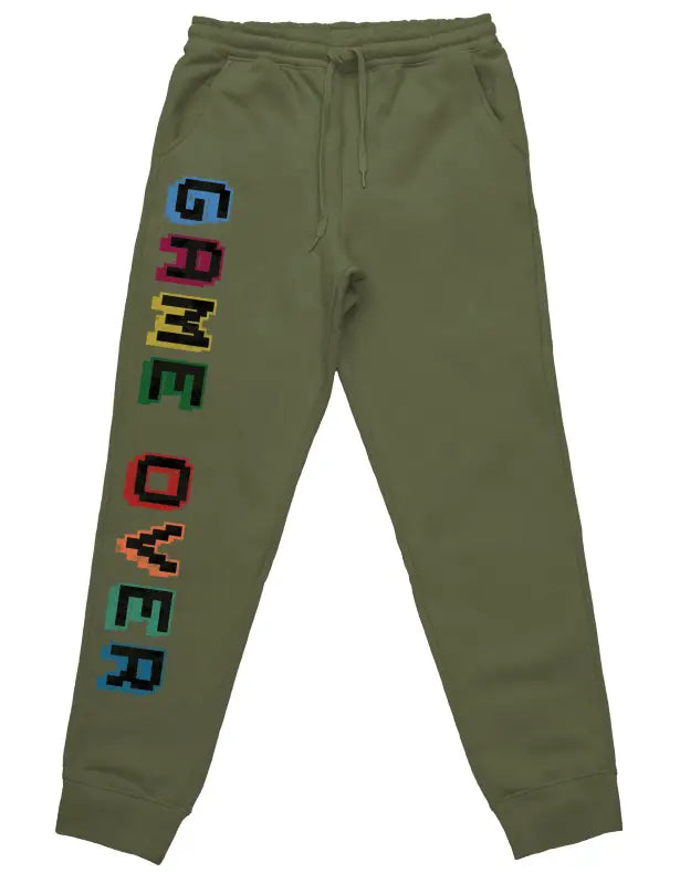 
                  
                    Game Over Gamer Jogginghose mit lustigem Spruch - Olive / S
                  
                