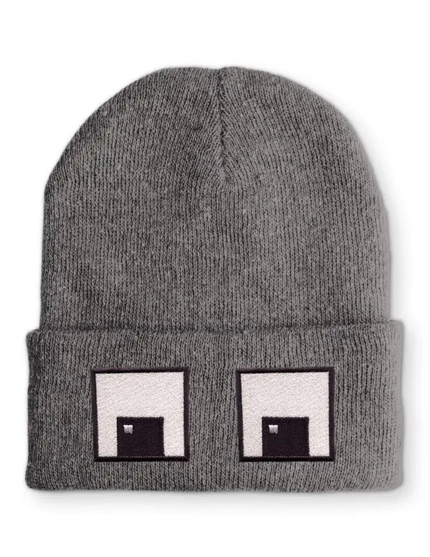 Gamer Wintermütze Spruchmütze Beanie perfekt für die kalte Jahreszeit - Grau
