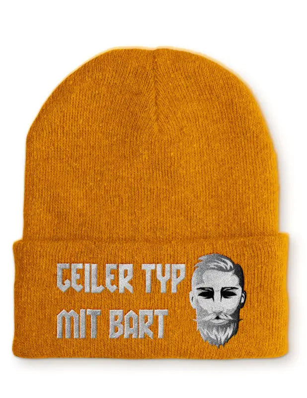 
                      
                        Geiler Typ mit Bart Statement Beanie Mütze Spruch - Mustard
                      
                    