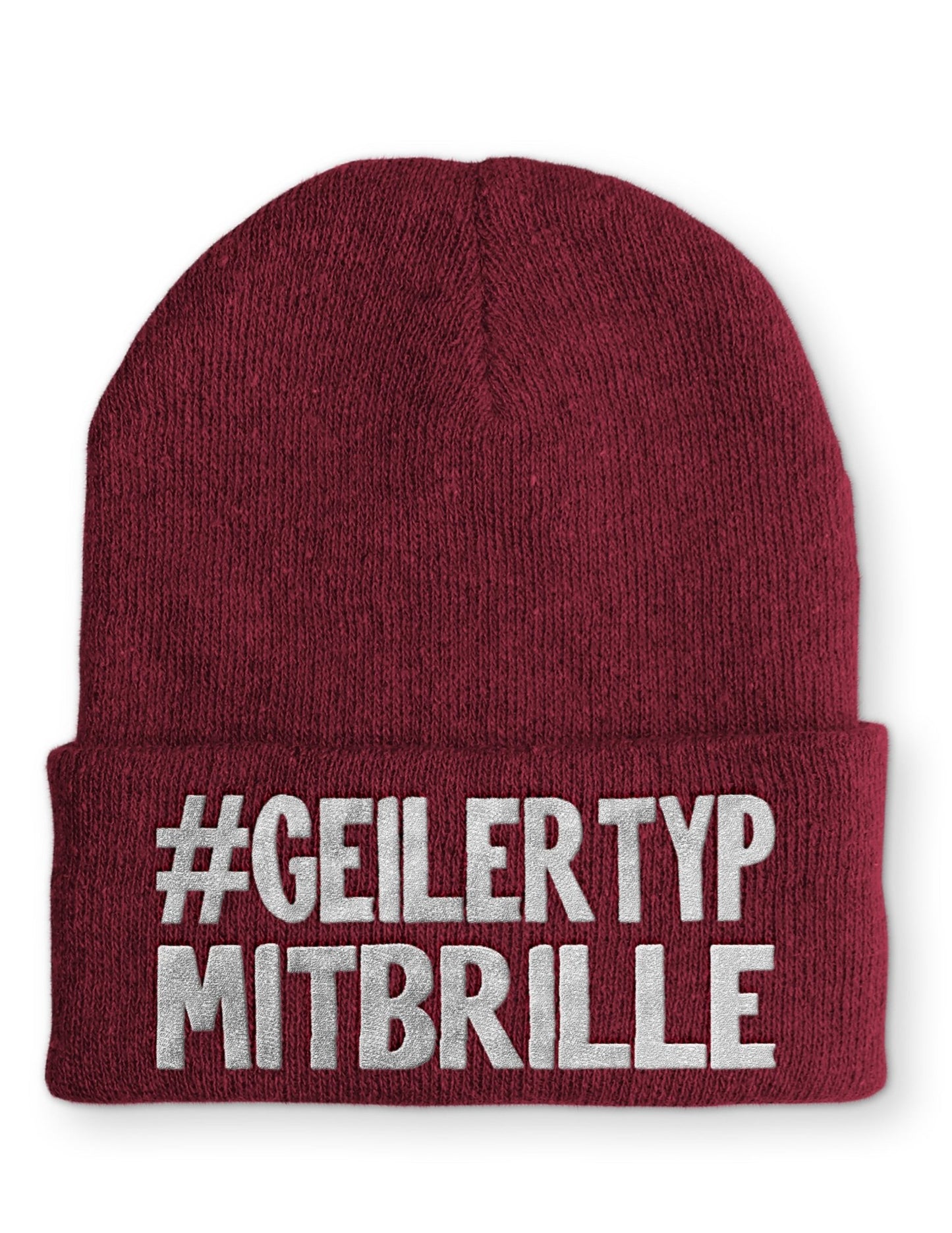 Geiler Typ mit Brille Beanie Mütze mit Spruch - tshirtladen - Mütze