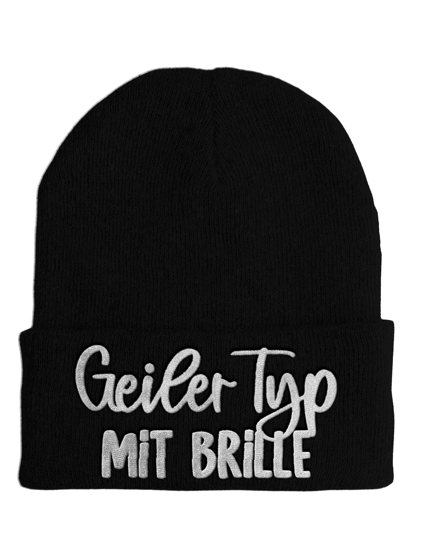 Geiler Typ mit Brille - Beanie - Mütze mit Spruch - tshirtladen - Mütze