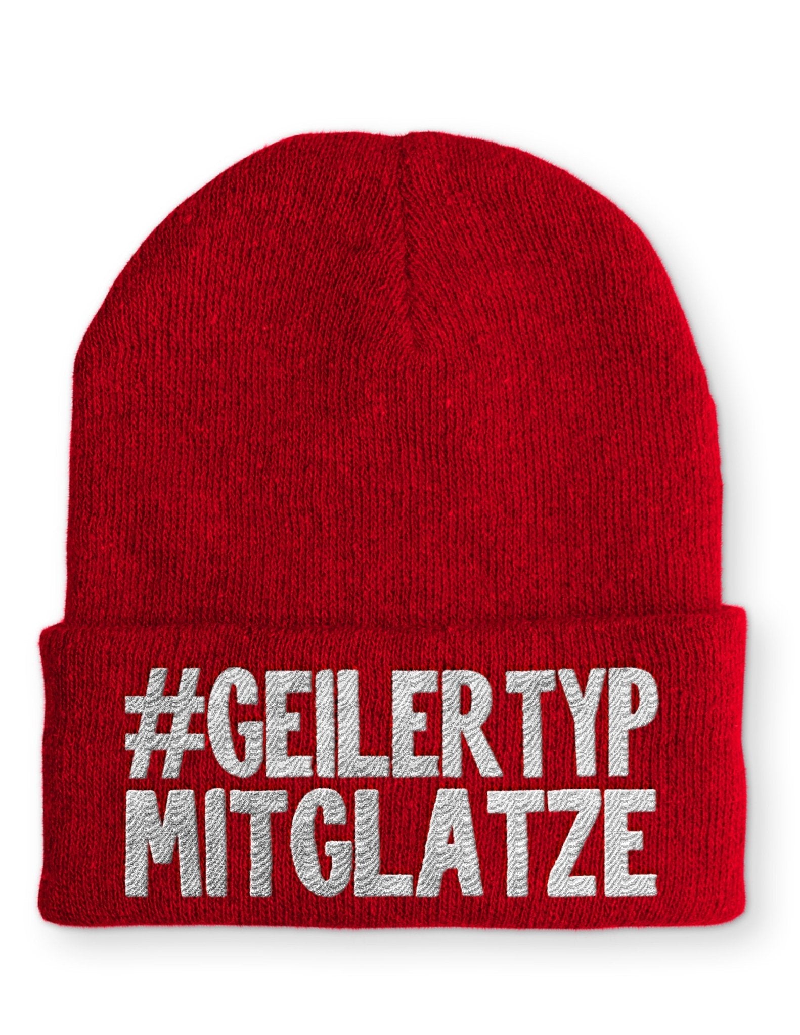 „Geiler Typ Mit Glatze“ Beanie – Unisex Strickmütze Mit Witzigem Spruch | 100% Polyacryl, Doppellagig & Wärmend