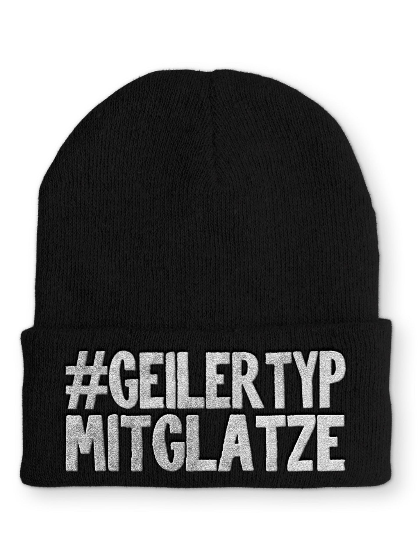 Geiler Typ mit Glatze Beanie Mütze mit Spruch - tshirtladen - Mütze