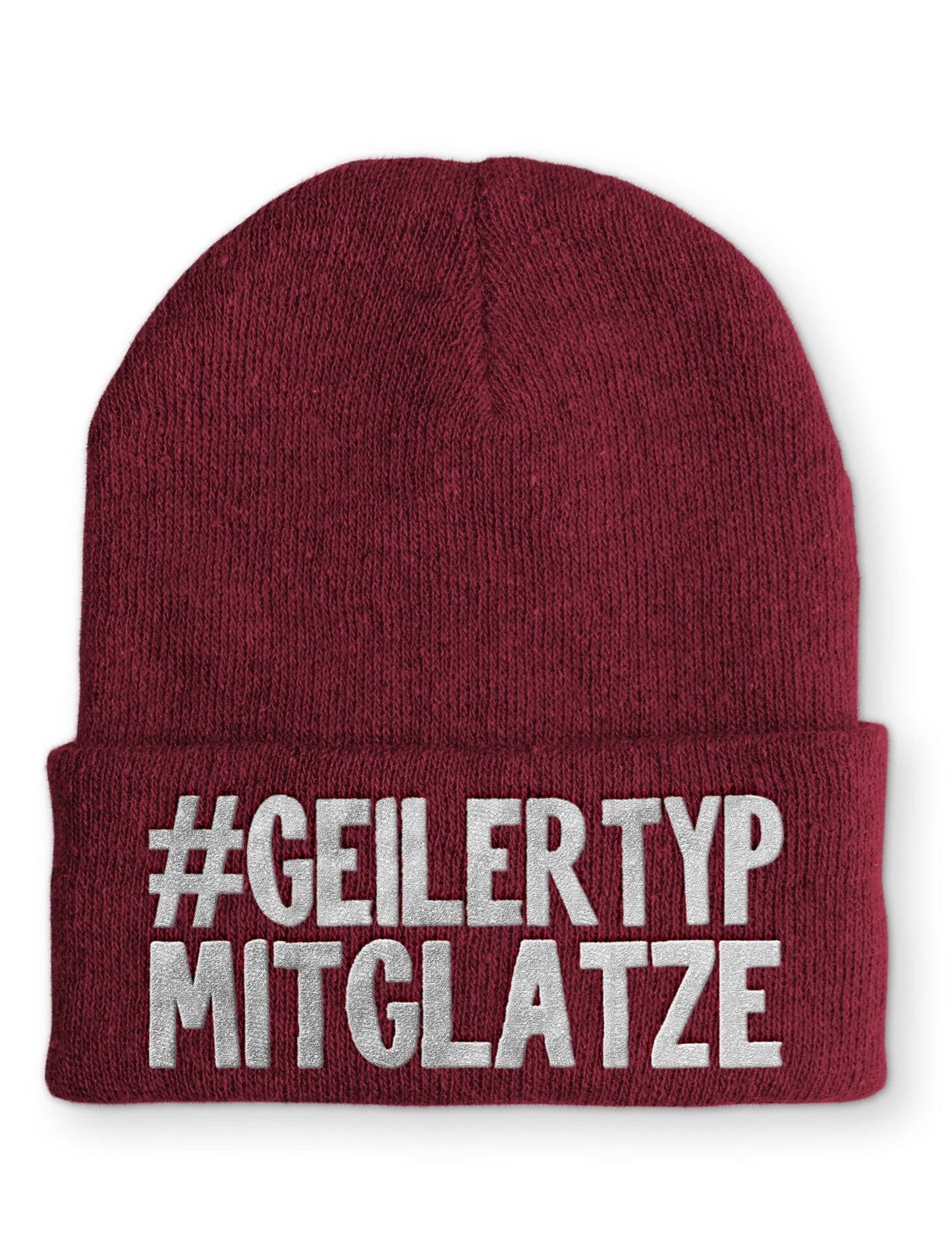 Geiler Typ mit Glatze Beanie Mütze mit Spruch - tshirtladen - Mütze