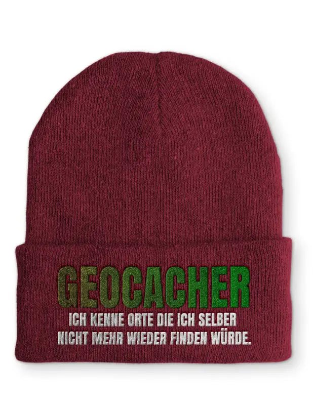 
                  
                    Geocacher Ich kenne Orte die ich selber nicht mehr wieder finden würde. Statement Beanie Mütze mit Spruch - tshirtladen - Mütze
                  
                