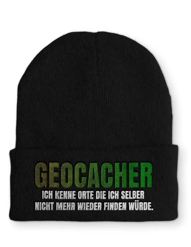 
                  
                    Geocacher Ich kenne Orte die ich selber nicht mehr wieder finden würde. Statement Beanie Mütze mit Spruch - tshirtladen - Mütze
                  
                