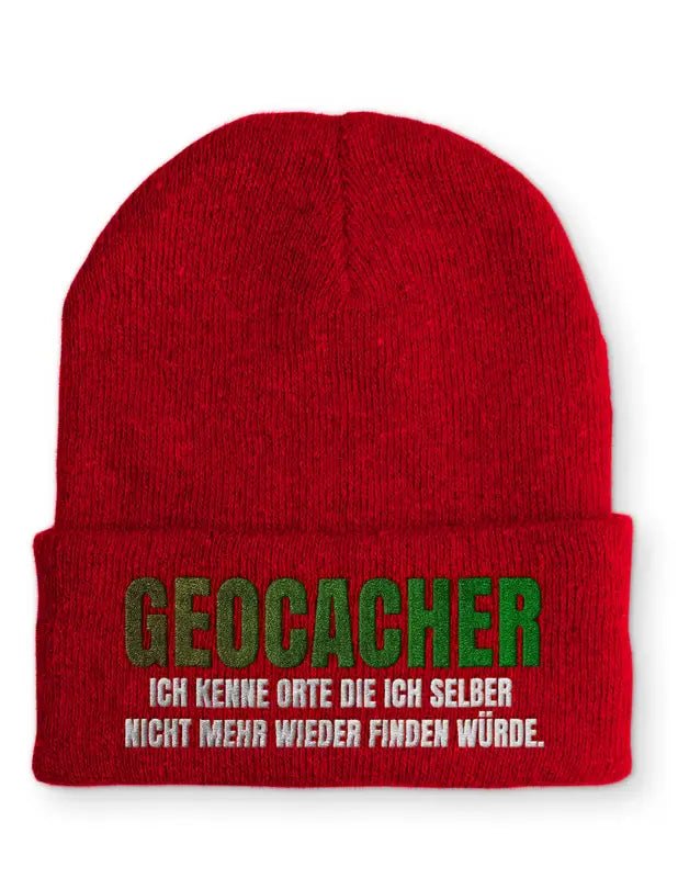 
                  
                    Geocacher Ich kenne Orte die ich selber nicht mehr wieder finden würde. Statement Beanie Mütze mit Spruch - tshirtladen - Mütze
                  
                