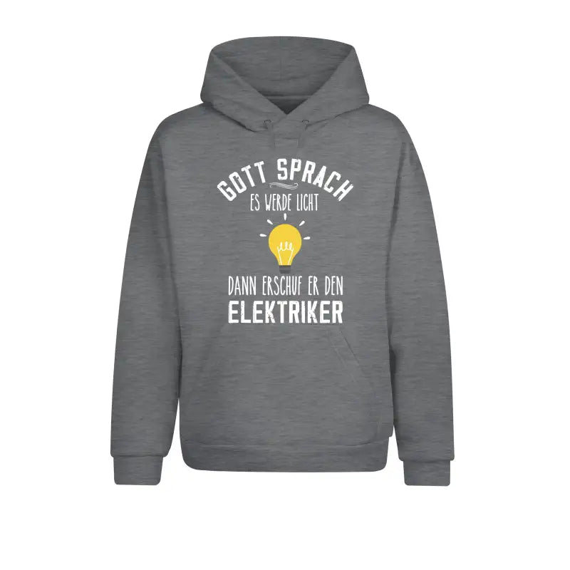 
                      
                        Gott sprach es werde Licht dann erschuf er den Elektriker Handwerker Hoodie Unisex - XS / Sports Grey
                      
                    