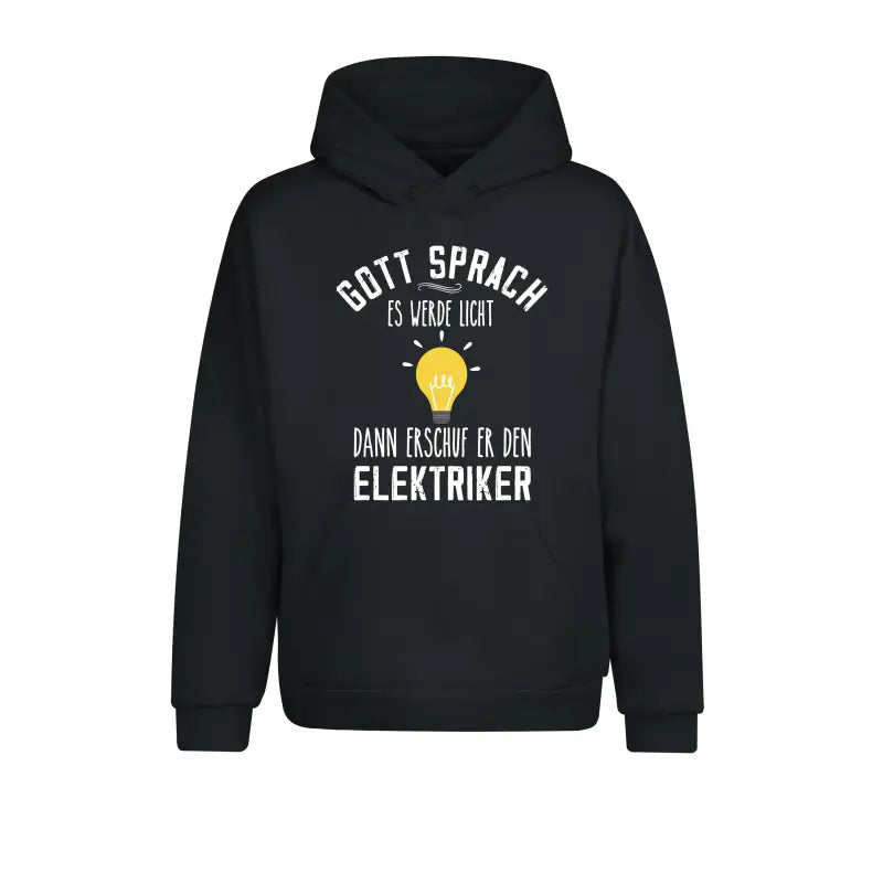 Gott sprach es werde Licht dann erschuf er den Elektriker Handwerker Hoodie Unisex - XS / darkgrey