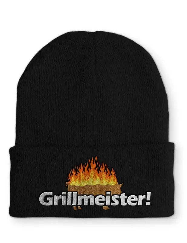 Grillmeister Wintermütze perfekt für die kalte Jahreszeit - Black
