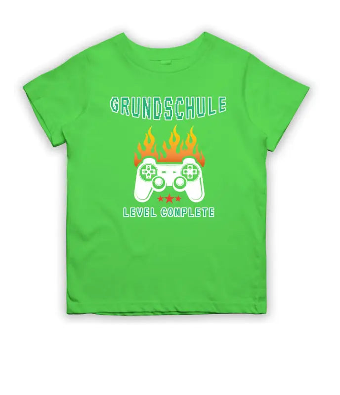 Grundschule Level Complete Kinder T - Shirt - 104 - 110 / Lime
